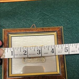 Elegant Brown and Gold Picture Frame